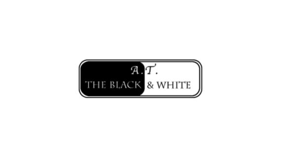 A. T. The Black and White Logo