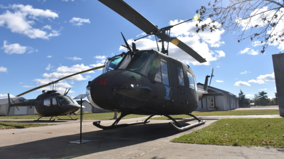 A helicopter at the MN Military Museum