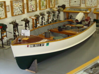 Fishing boat in the MN Fishing Museum & Hall of Fame
