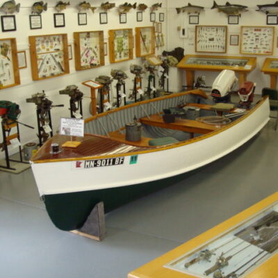 Fishing boat in the MN Fishing Museum & Hall of Fame