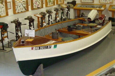 Fishing boat in the MN Fishing Museum & Hall of Fame