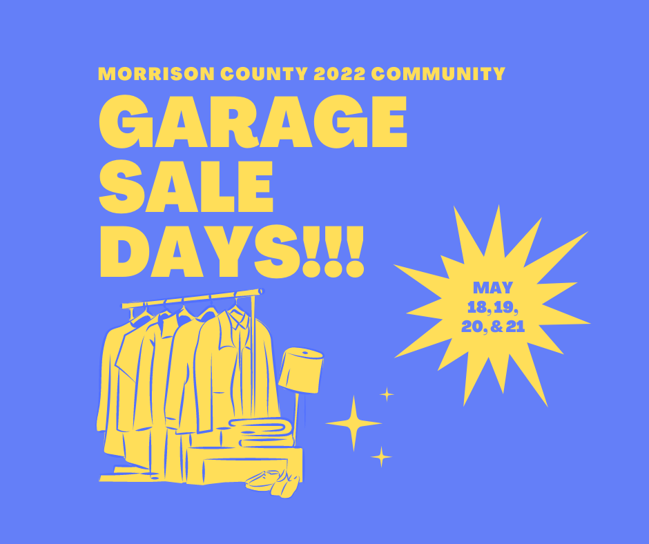 Morrison County 2022 Garage Sale Days
