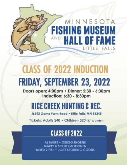 Class of 2022 MN Fishing Hall of Fame Induction