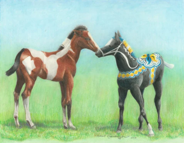 Youth and Adult Swedish Dala Art in Colored Pencil Class w/ Rachel Koopendrayer