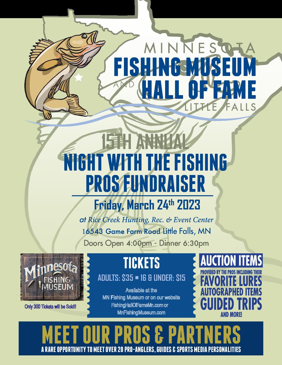 15th Annual Night with the Fishing Pros Fundraiser