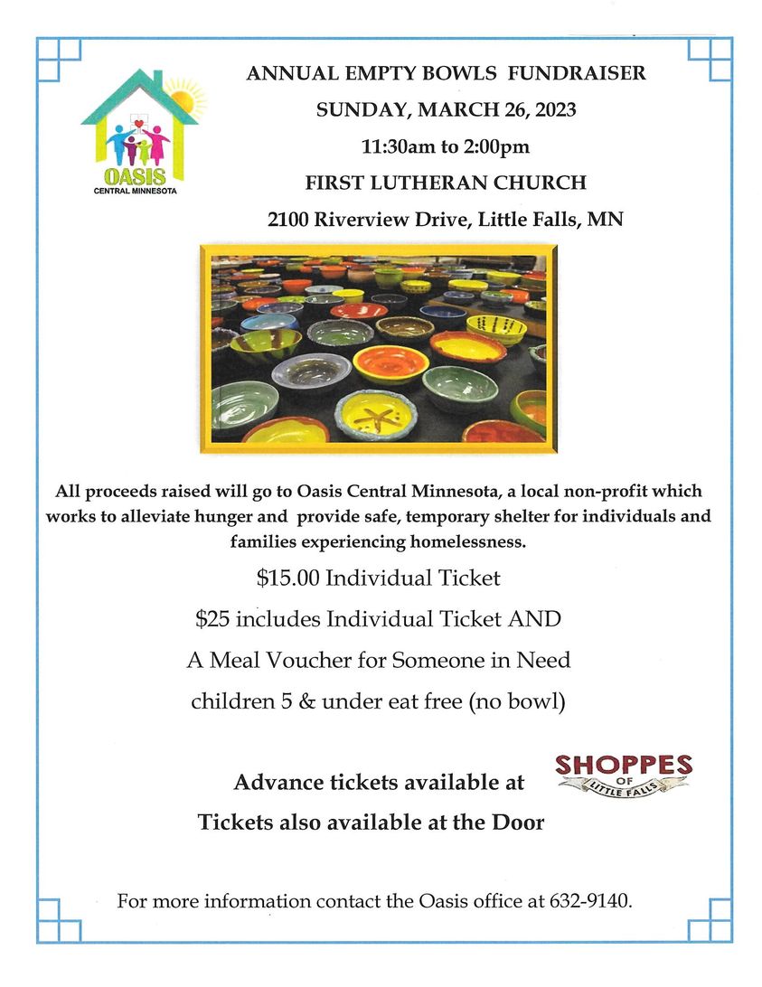 Annual Empty Bowls Fundraiser