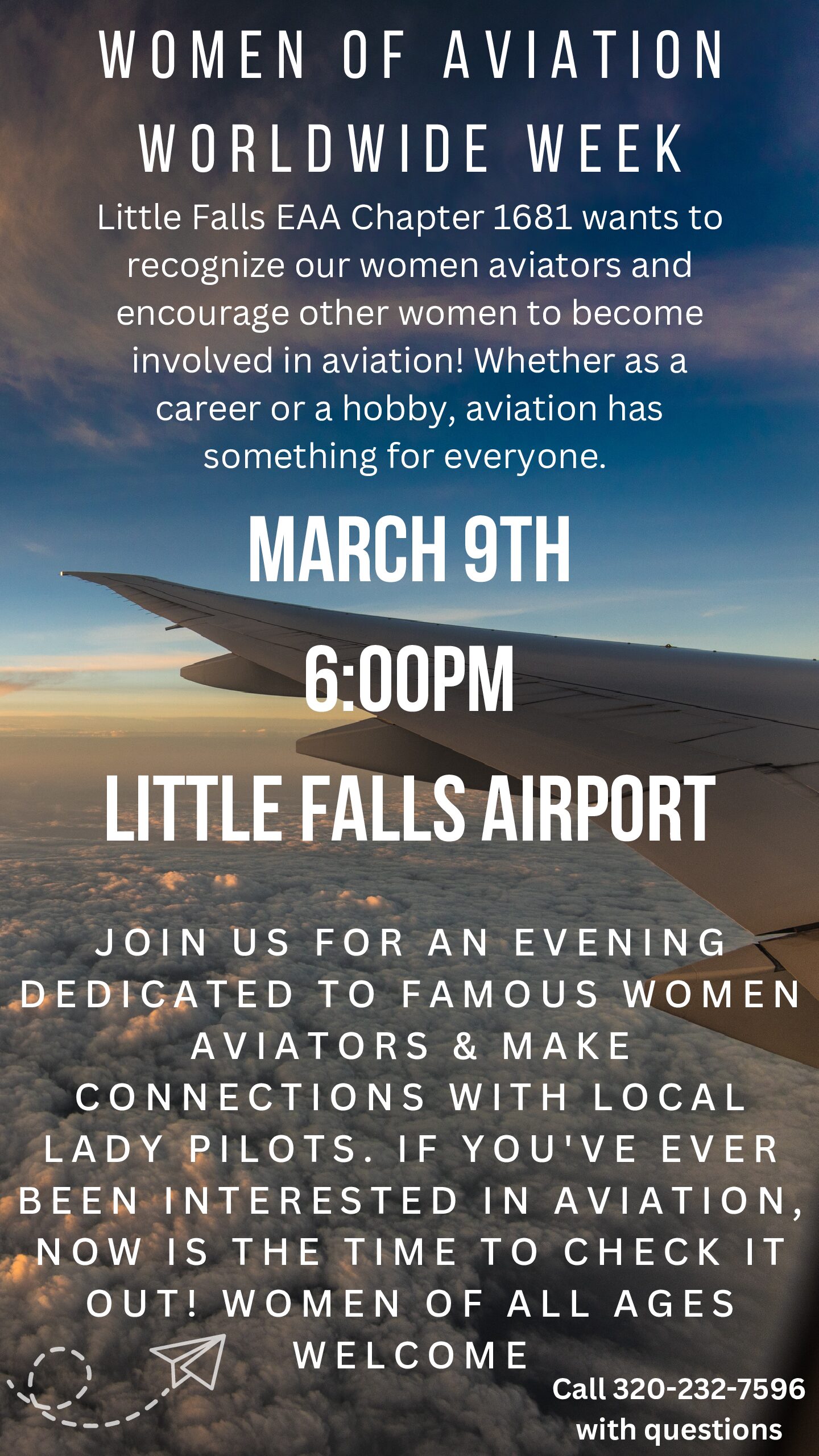 Women of Aviation Worldwide Week Visit Little Falls