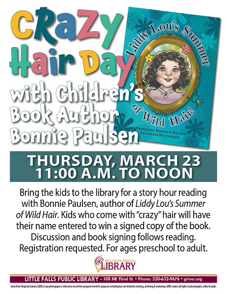 Crazy Hair Day with Children's Book Author Bonnie Paulsen
