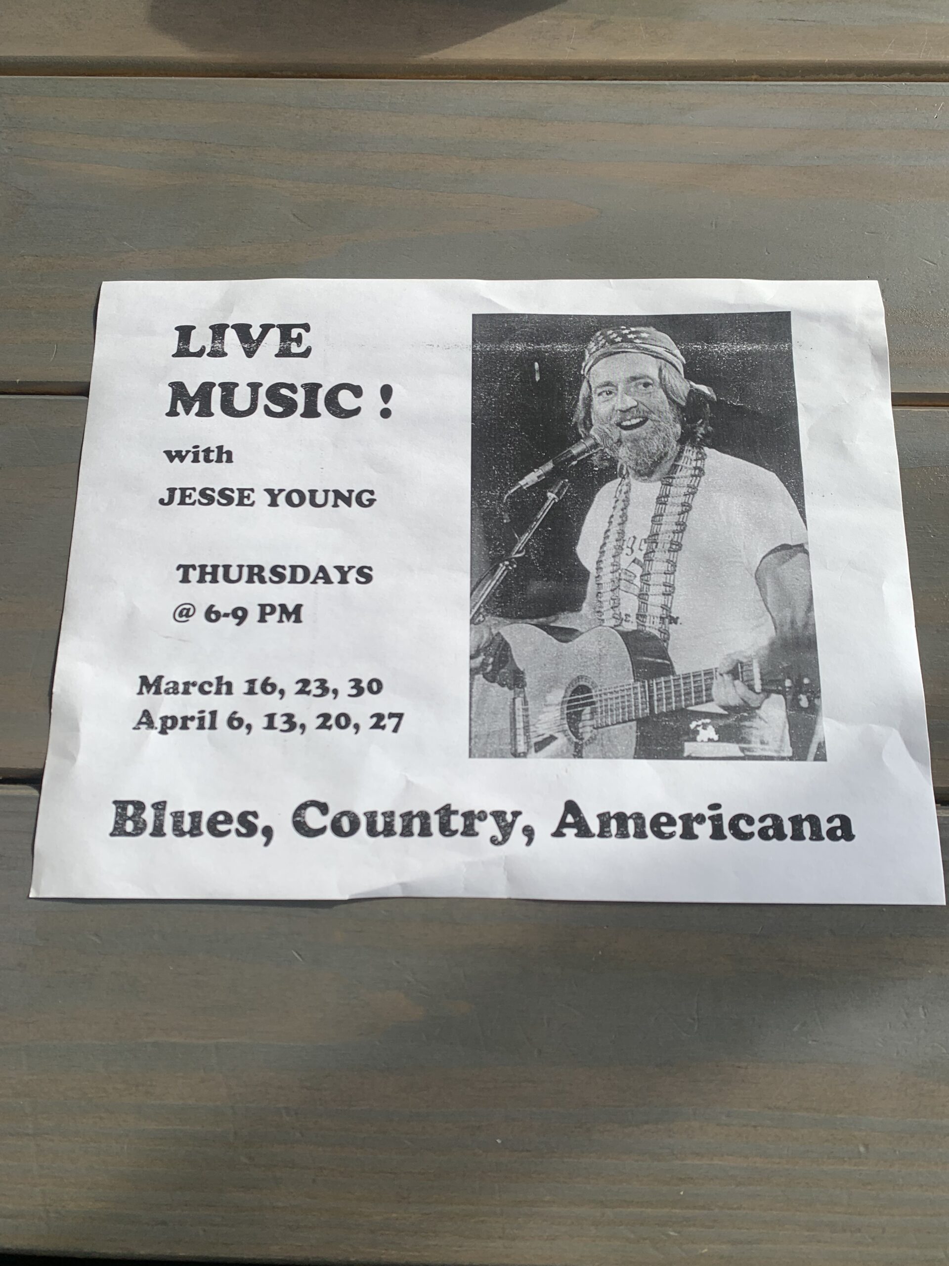 Live Music: with Jesse Young!