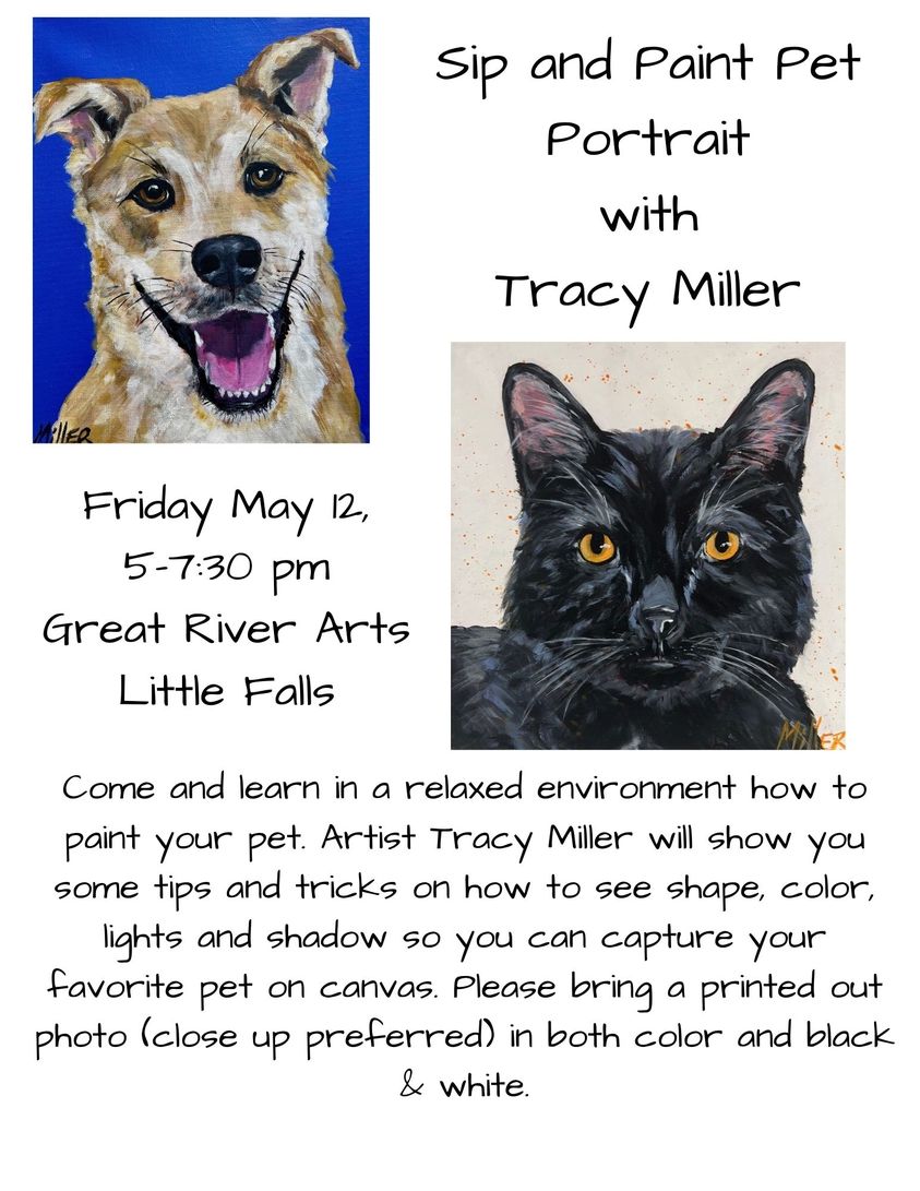May Sip and Paint Pet Portrait for Adults