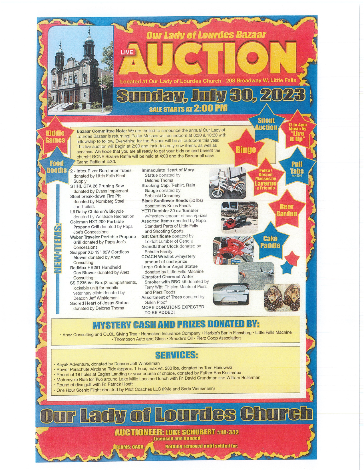 Our Lady of Lourdes Bazaar Auction