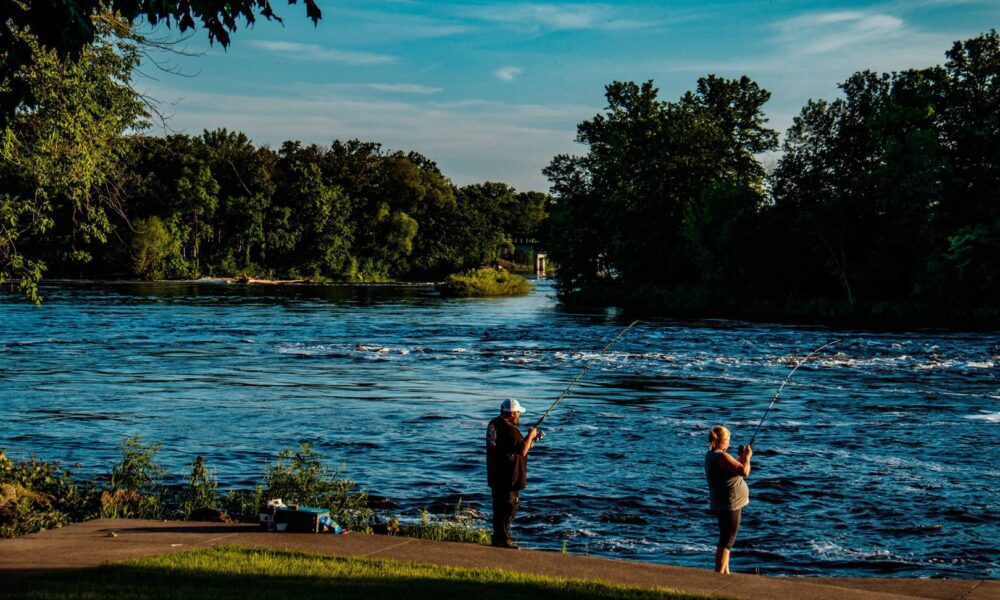 Fishing at Maple Island Park