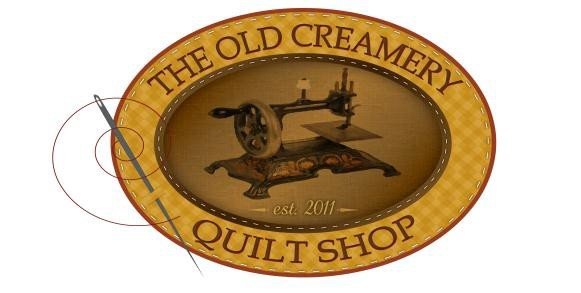 The old Creamery Quilt Shop Logo