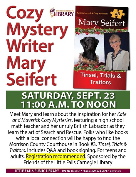 Cozy Mystery Writer Mary Seifert