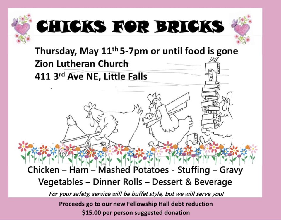 Chicks for Bricks Dinner