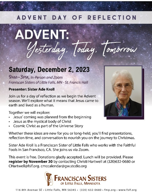Franciscan Sisters' Advent Day of Reflection