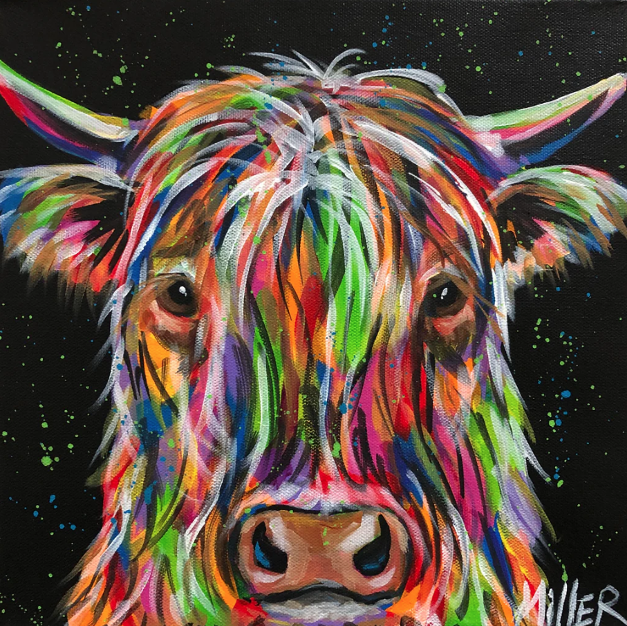 Pop Art Highland Cow with Tracy Miller